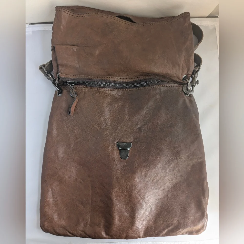 Campomaggi Brown Leather Bag Crossbody Messenger Hobo